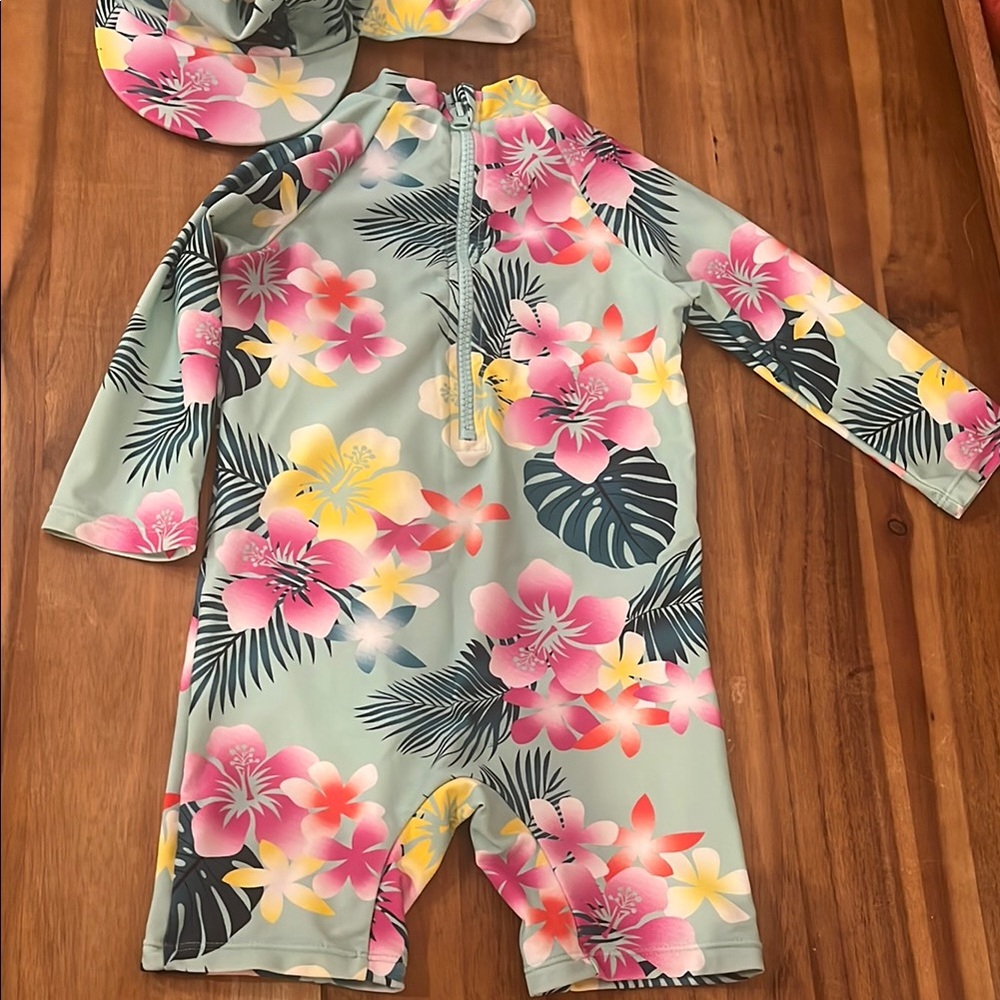 UpAndFast baby/toddler long sleeve rashguard swimsuit